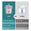 Cat Filter Water Fountain Stainless Steel Pet Fountain 2.2L Dispenser USB Powered For Cats and Dogs