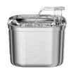 Cat Filter Water Fountain Stainless Steel Pet Fountain 2.2L Dispenser USB Powered For Cats and Dogs