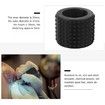 Tattoo Grip Tape Silicone Tattoo Grip Pen Cover Wrap Holder Black Cohesive Bandage Tape Handle Grip Tube for Tattoo Machine Grip Accessories 25mm
