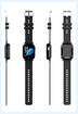 4G Smart Watch Kids LBS GPS Location WIFI 1.52 inch Video Call SOS Child Smartwatch HD Camera Monitor Tracker Photo Viewing Phone Watch Col BLACK