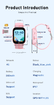 4G Smart Watch Kids LBS GPS Location WIFI 1.52 inch Video Call SOS Child Smartwatch HD Camera Monitor Tracker Photo Viewing Phone Watch Col.Pink