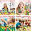 Educational STEM Learning Toys, Construction Building Block Games with Toy Drill for Boys and Girls (147 PCS)