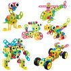 Educational STEM Learning Toys, Construction Building Block Games with Toy Drill for Boys and Girls (147 PCS)