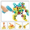 Educational STEM Learning Toys, Construction Building Block Games with Toy Drill for Boys and Girls (147 PCS)