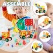 Wooden Tool Box, Construction Toy Set, Educational DIY Building Toy, for Children Aged 3 Years and Up