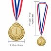 Gold Silver Bronze Award Medals-Winner Medals Gold Silver Bronze Prizes for Competitions,Party,Olympic Style,2 Inches,12 Pieces