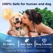 Bark Collar for Large Medium Dogs Smart Ultrasonic Dog Bark Collar Deterrent Device Rechargeable Anti Barking Collar with Adjustable Ultrasonic Beep Vibration Shock and 7 Sensitivity (Black)