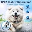 Bark Collar for Large Medium Dogs Smart Ultrasonic Dog Bark Collar Deterrent Device Rechargeable Anti Barking Collar with Adjustable Ultrasonic Beep Vibration Shock and 7 Sensitivity (Black)