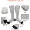 Electric Heated Socks for Men Women, Rechargeable Winter Washable Thermal Socks Foot Warmer for Outdoor Camping Skiing Fishing Hunting