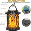 Solar Lanterns Outdoor Waterproof,Bright Hanging Solar Lights for Outside,Solar Powered Lanterns Lighting LED for Garden Patio Yard Decorative 2 Pack (Warm Light)