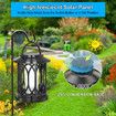 Solar Lanterns Outdoor Waterproof,Bright Hanging Solar Lights for Outside,Solar Powered Lanterns Lighting LED for Garden Patio Yard Decorative 2 Pack (Warm Light)