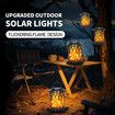 Solar Lanterns Outdoor Waterproof,Bright Hanging Solar Lights for Outside,Solar Powered Lanterns Lighting LED for Garden Patio Yard Decorative 2 Pack (Warm Light)