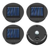Solar Light Replacement Top LED Solar Lantern Light Lids Outdoor Waterproof Replacement Solar Light Tops Warm White LED 4 Pack