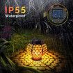 Solar Lantern Light Top Replacement LED Outdoor Waterproof Warm White 4 Pcs Garden Patio