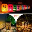 Solar Lantern Light Top Replacement LED Outdoor Waterproof Warm White 4 Pcs Garden Patio