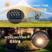 Solar Lantern Light Top Replacement LED Outdoor Waterproof Warm White 4 Pcs Garden Patio