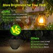 Solar Lanterns Outdoor Lights,Metal Solar Lantern Lights,Brighter Hanging Solar Lights Outdoor Waterproof,Auto On/Off Outdoor Solar Lights for Yard Garden Patio Pathway Decor 4 Pack