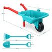 Kids Garden Tool Toy Set Wheelbarrow Watering Can Gardening Gloves Playset Outdoor Utility Cart Apron Trowel Rake Shovel