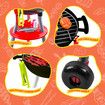 Kids Kitchen BBQ Grill Barbeque Playset Pretend Play Set with Cooking Food Utensils Sound Lighting Charcoal 46x40x60cm