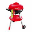 Kids Kitchen BBQ Grill Barbeque Playset Pretend Play Set with Cooking Food Utensils Sound Lighting Charcoal 46x40x60cm