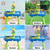 Sand Water Table Sandpit Play Ground Activity Centre Playset Beach Toys Pretend Set for Outdoor Swimming Pool with Chair