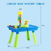 Sand Water Table Sandpit Play Ground Activity Centre Playset Beach Toys Pretend Set for Outdoor Swimming Pool with Chair