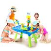 Sand Water Table Sandpit Play Ground Activity Centre Playset Beach Toys Pretend Set for Outdoor Swimming Pool with Chair