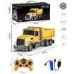Remote Control Dump Truck, RC Dump Truck Construction Vehicle Toys,7 Channel with Lights and Sounds Rechargeable Engineering Car Toy for Boys Age 4-7