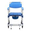 Commode Shower Chair Toilet Seat Wheelchair 3in1 Bath Stool Bathroom Bedside Mobility Raised Seating Furniture with Arms