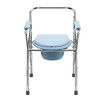 Commode Shower Chair Toilet Seat 3in1 Wheelchair Bath Stool Bedside Adjustable Seating Medical Elderly Aid with Arms