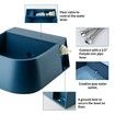 Automatic Dog Water Bowl Dispenser,Outdoor Auto Water Dog Bowl Refill Waterer,Auto Self Filling Water Bowl for Dogs,Cats,Wildlife 2 Liters