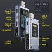 USB Tester Fast Charge Detection Trigger 4-28V 7A LCD USB A&C Voltage Current Power Multimeter Capacity Ripple Measurement PD2.0/PD3.0,QC2.0/QC3.0