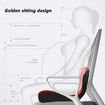 Office Chair Cushion for Back and Hip,Memory Foam Cushion,Hip and Lumbar Cushion for Tailbone and Back Relief, Dark Grey