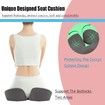Memory Foam Seat Cushion Tailbone Relief Pressure Coccyx Butt Pillow Pad Office Chair Car Wheelchair Long Sitting Seating Comfort