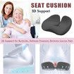 Memory Foam Seat Cushion Tailbone Relief Pressure Coccyx Butt Pillow Pad Office Chair Car Wheelchair Long Sitting Seating Comfort