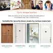 Video Door Viewer, 1200mAh Build in Lithium Battery Peephole viewer Build in cyclic Storage Door Camera Outdoor Security Cam Door 3 inch LCD Screen 1MP Camera