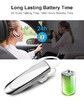 Bluetooth Earpiece Wireless Handsfree Headset V5.0 24 Hrs Driving Headset with Mic 60 Days Standby Time Headset Case for iPhone Android Samsung Laptop Truck Driver (White,2 Pack)
