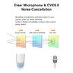 Bluetooth Earpiece Wireless Handsfree Headset V5.0 24 Hrs Driving Headset with Mic 60 Days Standby Time Headset Case for iPhone Android Samsung Laptop Truck Driver (White,2 Pack)