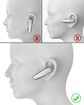 Bluetooth Earpiece Wireless Handsfree Headset V5.0 24 Hrs Driving Headset with Mic 60 Days Standby Time Headset Case for iPhone Android Samsung Laptop Truck Driver (White,2 Pack)