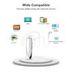 Bluetooth Earpiece Wireless Handsfree Headset V5.0 24 Hrs Driving Headset with Mic 60 Days Standby Time Headset Case for iPhone Android Samsung Laptop Truck Driver (White,2 Pack)