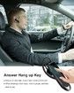 Bluetooth Earpiece Wireless Handsfree Headset V5.0 24 Hrs Driving Headset with Mic 60 Days Standby Time Headset Case for iPhone Android Samsung Laptop Truck Driver (Black,2 Pack)