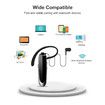 Bluetooth Earpiece Wireless Handsfree Headset V5.0 24 Hrs Driving Headset with Mic 60 Days Standby Time Headset Case for iPhone Android Samsung Laptop Truck Driver (Black,2 Pack)