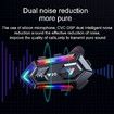 Motorcycle Helmet Speakers with 16-Types RGB Dazzling Lights High Battery Life Motorcycle Headphones Dual Noise Reduction/Automatic Answer/Call Music Control/Wake up Siri/IPX6