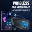 Motorcycle Helmet Speakers High Battery Life Helmet Headphone IPX6 Automatic Answer/Call Music Control/Intelligent Noise/Wake up Siri,2 Different Types of Mic Compatible with All Helmets