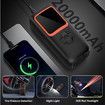 Tire Inflator Portable Air Compressor, Cordless Air Pump for Car Tires with Pressure Gauge and LED Light, for Car Bikes, Motorcycle, Ball