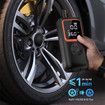 Tire Inflator Portable Air Compressor, Cordless Air Pump for Car Tires with Pressure Gauge and LED Light, for Car Bikes, Motorcycle, Ball