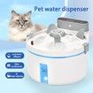 Wireless Cat Water Fountain with 270 Degree Radar Sensor 2L/67oz Automatic Water Dispenser for Two Modes Water Level Visibility