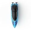 High Speed RC Boat 30+ MPH Fast Remote Control Boat Rechargeable Battery Storage Package 2.4GHz Electric Boats with LED Lights for Pool Lake