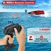 High Speed RC Boat Rechargeable Battery 22+ MPH Fast Remote Control Boat for Pool Lake 2.4GHz RC Speed Boat for Kids Outdoor Water Toys