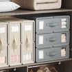 Bed Sheet Organisers Foldable Storage for Linen Closet Organising Bedding Container
